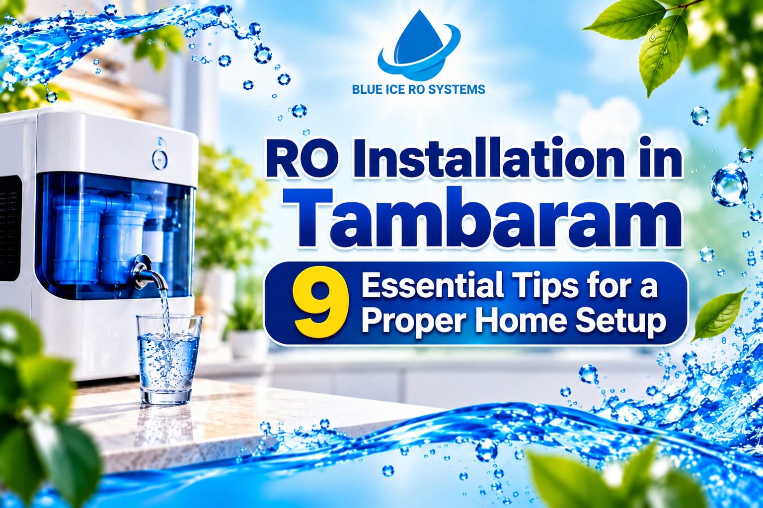 RO Installation in Tambaram for a properly connected home water purifier