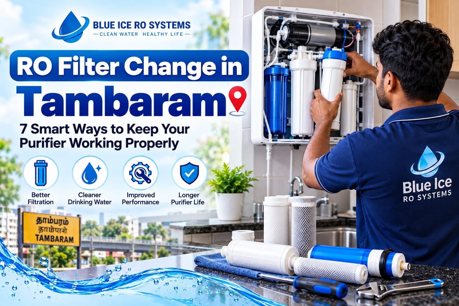 RO Filter Change in Tambaram for regular water purifier maintenance