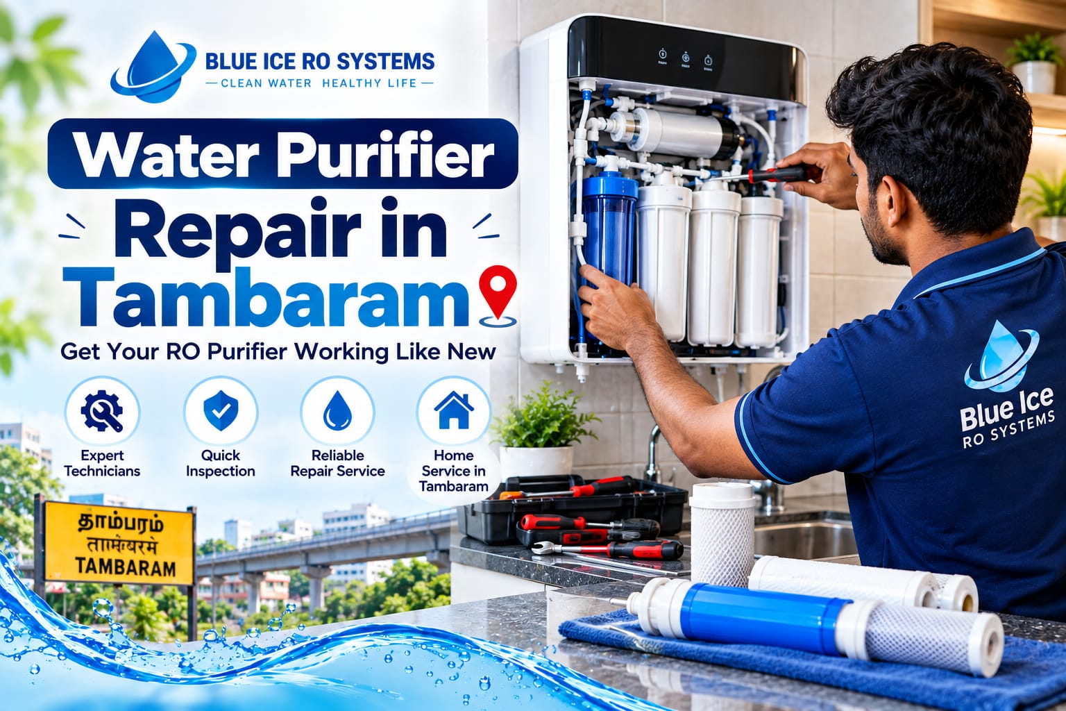 Water Purifier Repair in Tambaram for professional RO purifier maintenance
